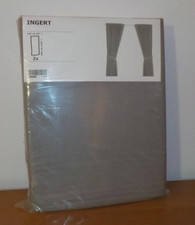 Ikea Ingert grau 145 x 300  Vorhänge neu und unbenutzt in OVP Baumwolle / Leinen