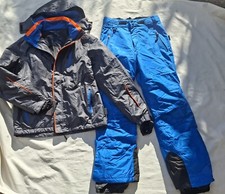 skianzug Herren blau grau