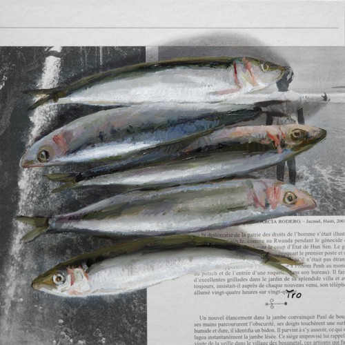 Sardinen bild gemälde auf - gemälde,