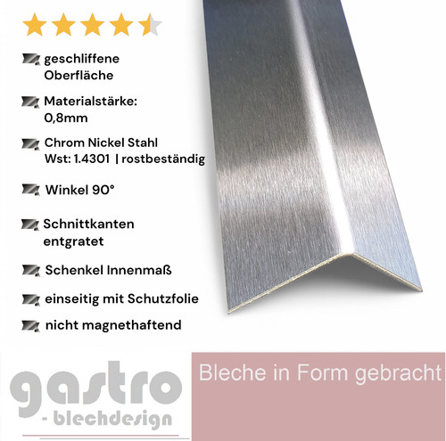 Edelstahl winkel kantenprofil - edelstahl,