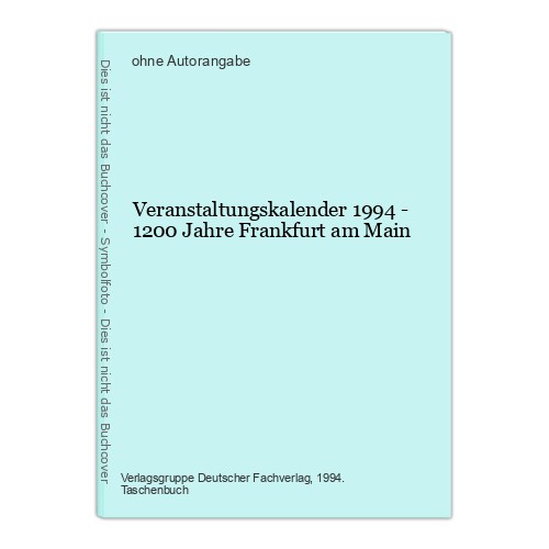 Veranstaltungskalender 1994 - ,
