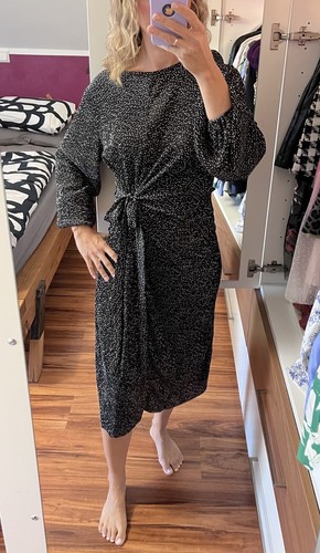 Zara plissee midikleid - 36, s
