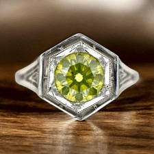 Vintage Art Deco Platin