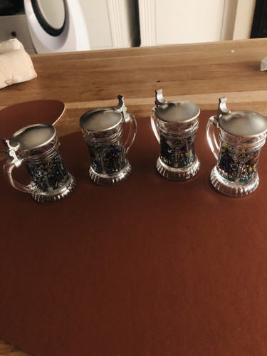 Schnapskrug mit zinndeckel - schnapskrug,