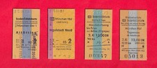 4 Edmonsonsche Fahrkarten 