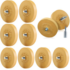 10x Folienradierer Klebegewichte-Entferner Kleber Radierscheibe Ø88mm + Adapter