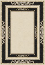 Teppich Schwarz Gold