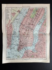 antike Landkarte USA Stadtplan