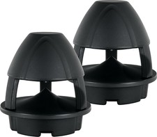 B-WARE 360° Bluetooth Outdoor Garten Lautsprecher IP56 120W TWS Schwarz Paar Set