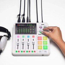 RØDECaster Duo + COVER - White, All-in-One Audio Production Solution