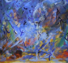 Handgemaltes Zeitgenössisches