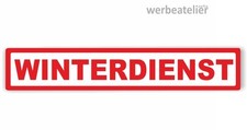 Aufkleber 40x8cm WINTERDIENST