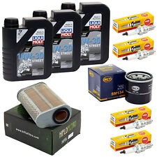 Set Öl für Honda CBR 600 F PC41 2011-13 Wartung 3L Luftfilter Ölfilter Zündkerze