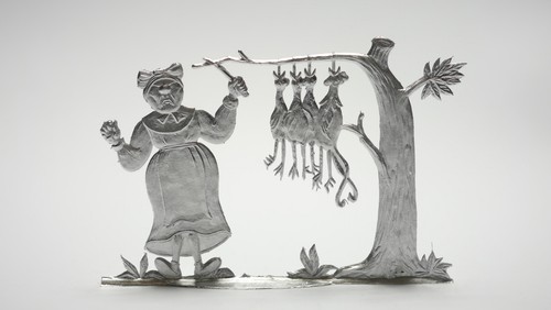 Zinnflachfigur witwe bolte - zinnflachfigur:,