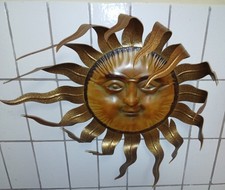 Wanddeko Sonne Metall