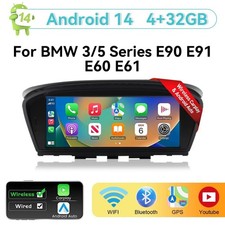 8.9" Wireless Carplay Stereo Navi 3+42GB For BMW 3/5 Series E90 E91 E60 E61 CCC