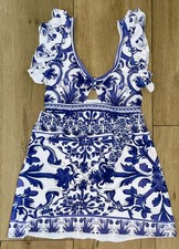 Zweiteiliges Strand Bade Set Badeanzug / Wickelrock  Gr. XL 42/44