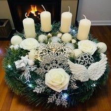 Adventskranz adventsgesteck - adventskranz,