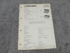 Schaltplan Service Manual für Philips Röhren Tonbandgerät EL3531 RK35 RT35