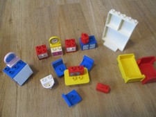 Lego Duplo Zubehör Familienhaus Konvolut (Herd, Spiegel Schubladen usw)