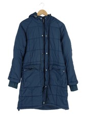 THOKK THOKK Damen Wintermantel M Blau gesteppt Kapuze Casual