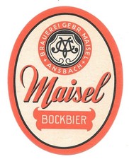 Etikett Brauerei Maisel Ansbach (BB)