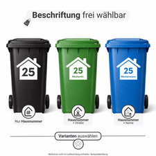 Mülltonnen Aufkleber