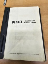 Friedrich Deckel Technische Mitteilungen Mappe
