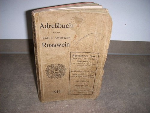 Roßwein adreßbuch der stadt - adreßbuch,