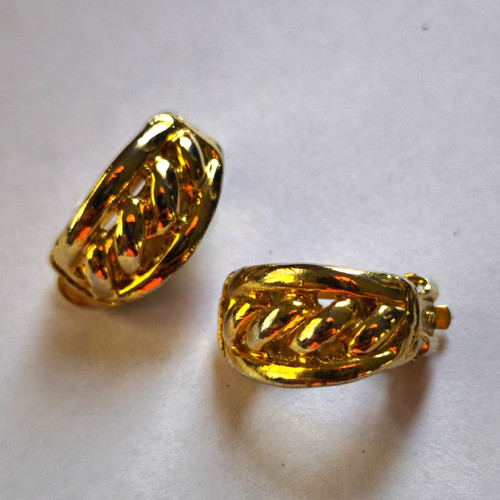 Vintage ohrclips gold - vintage,