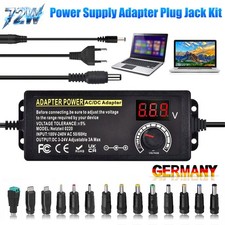 AC Steckernetzteil Regelbar 3-24V Einstellbares Netzteil Adapter Universal DHL