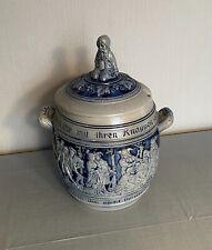 alter Westerwälder Bowletopf, Relieftopf, Rittermotiv