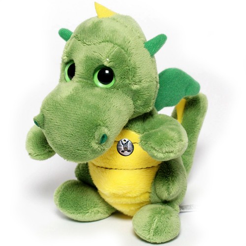 Drache kuscheltier grün - drache,