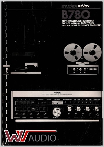 Revox b285 b286 service - b286, manual