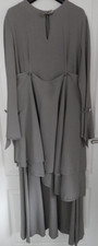 Damen Kleid lang grau Designer
