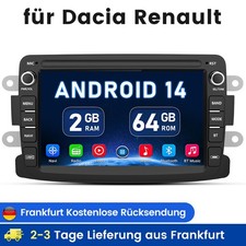 Android 14 2GB+64GB Autoradio GPS NAVI CarPlay Renault Dacia Duster Dokker Lodgy