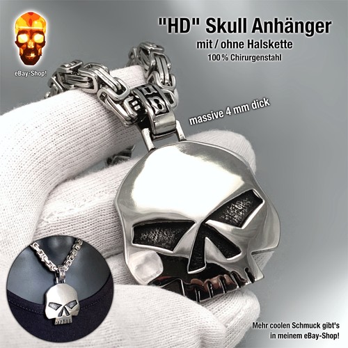 Großer skull anhänger - hd,