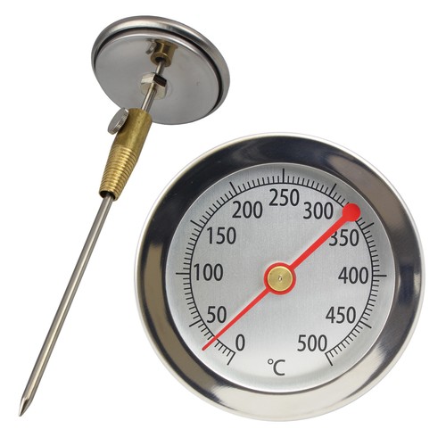 500 grillthermometer 45cm - 500°c,