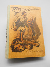 Tarzans Rückkehr Löwe linksliegend Antikes Buch von 1924 - Edgar Rice Burroughs