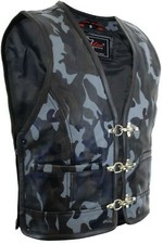 Herren Camouflage Lederkutte