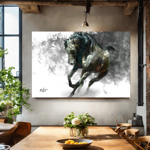 Leinwand bild pferd - leinwand,