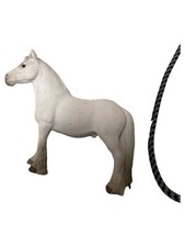 Schleich Spielfigur Weißes Pferd Shire Stute Kaltblut Spielzeug Tier