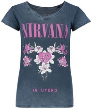Nirvana T-Shirt Damen Flowers