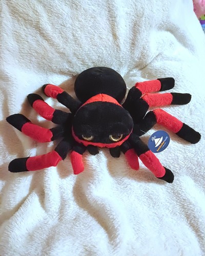 Spinne kuscheltier mit glitzer - spinne,