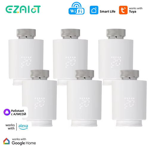 Tuya trv 10pcs wifi smart - tuya, 1-10pcs