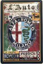 Blechschild 20x30 Alfa Romeo