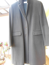 Mantel, dunkelbraun, Gr. 46, Wolle und Kaschmir