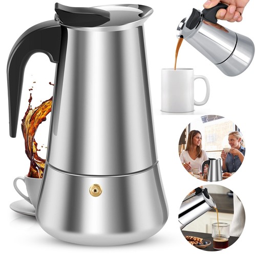 Edelstahl espressokocher - edelstahl,