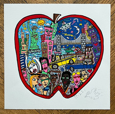 James Rizzi 'Life in the Big Apple' Originalprint auf Papier, signiert