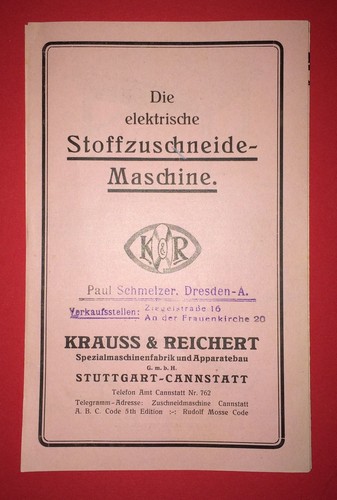 Reklame propspekt krauss - reklame, &